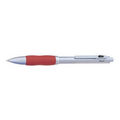 4-In-1 Black and Red Ink Ball Pen, Stylus and Pencil w/Red Grip
